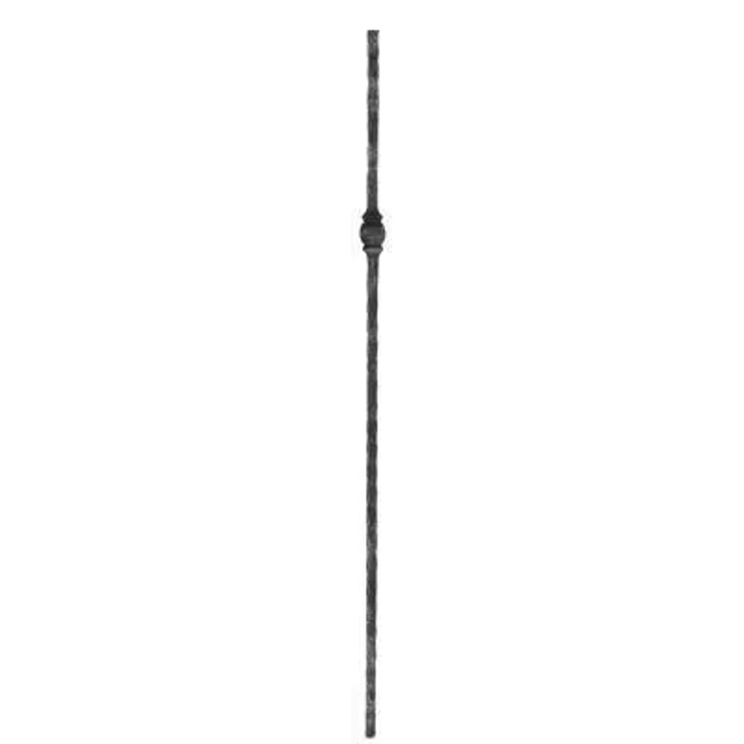 FeNau Knubbelstab Stahl Roh 13 X 13 mm L = 1200 mm Gehämmert 1x Knubbel Außermittig