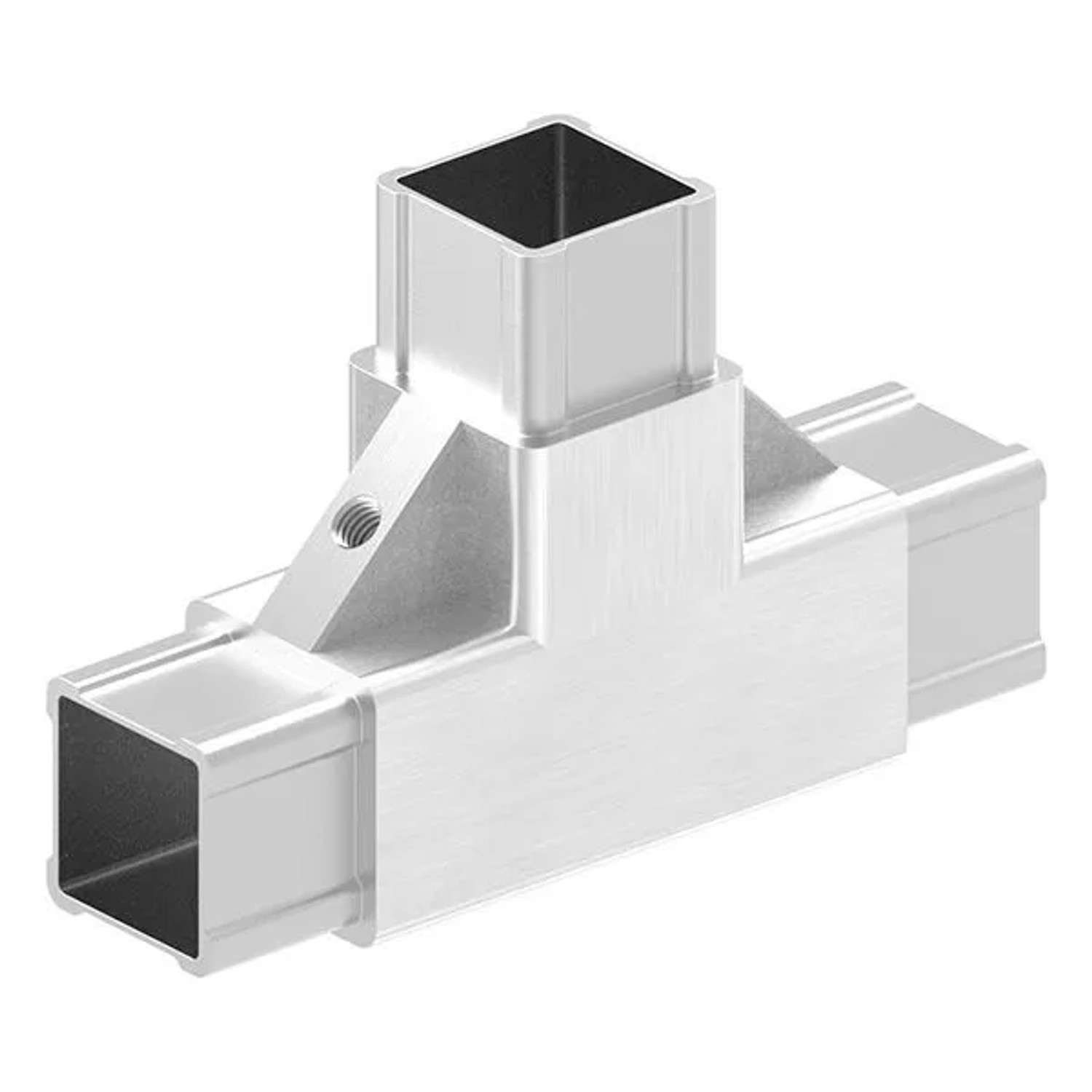 FeNau T-Stück Edelstahl V2A Für Rohr 30x30x2,0 mm Innengewinde M6 Im Set
