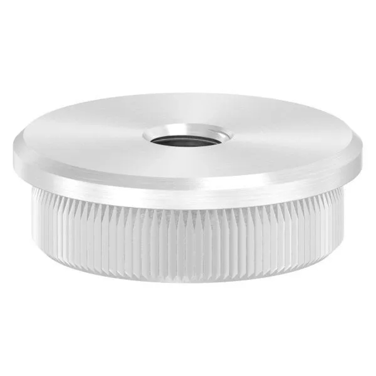 FeNau Rohrabschlussstopfen Edelstahl V2A Für Rohr Ø 33,7 mm X 2,5 mm Mit M8 Gewinde Flach
