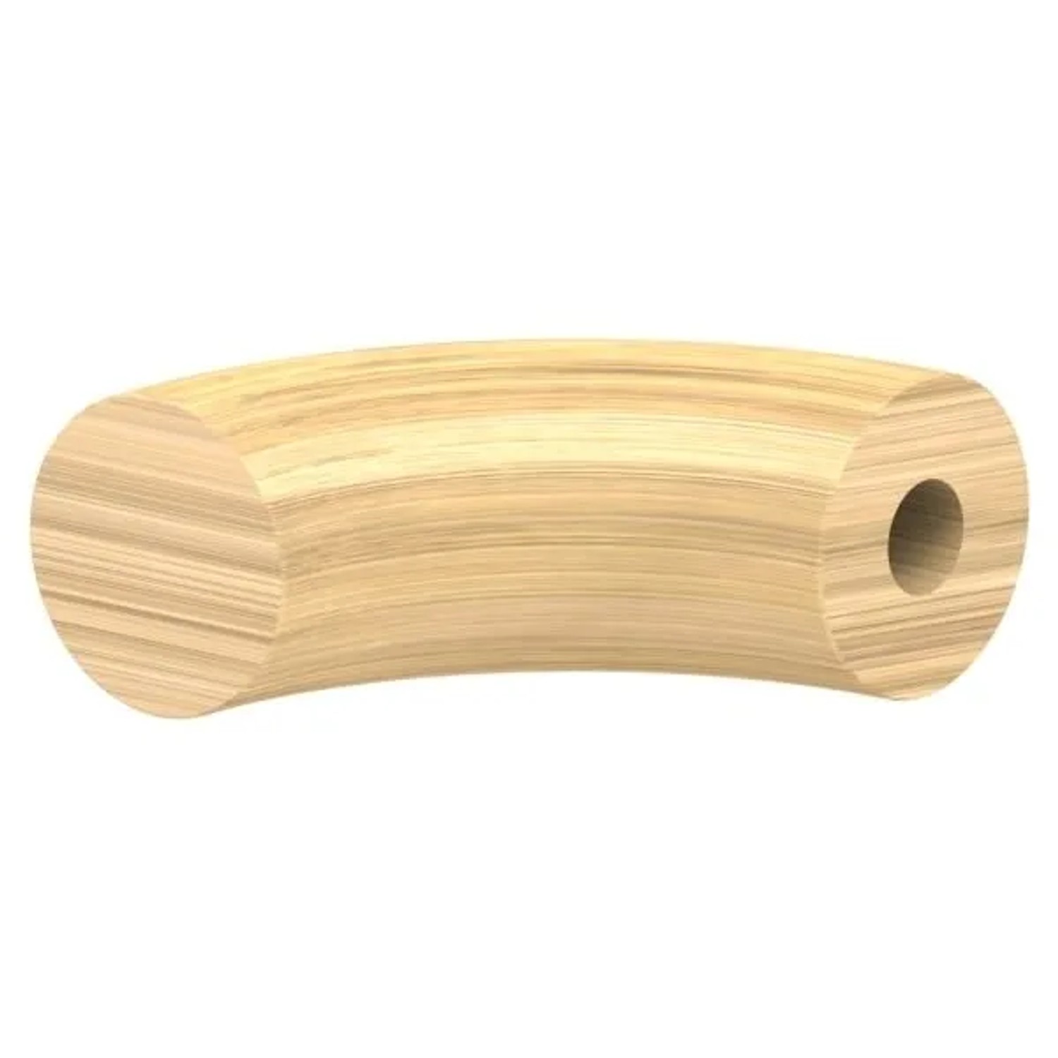 FeNau Holzhandlaufbogen Eiche Ø 42,4 mm 90 Grad Geschliffen Lackiert