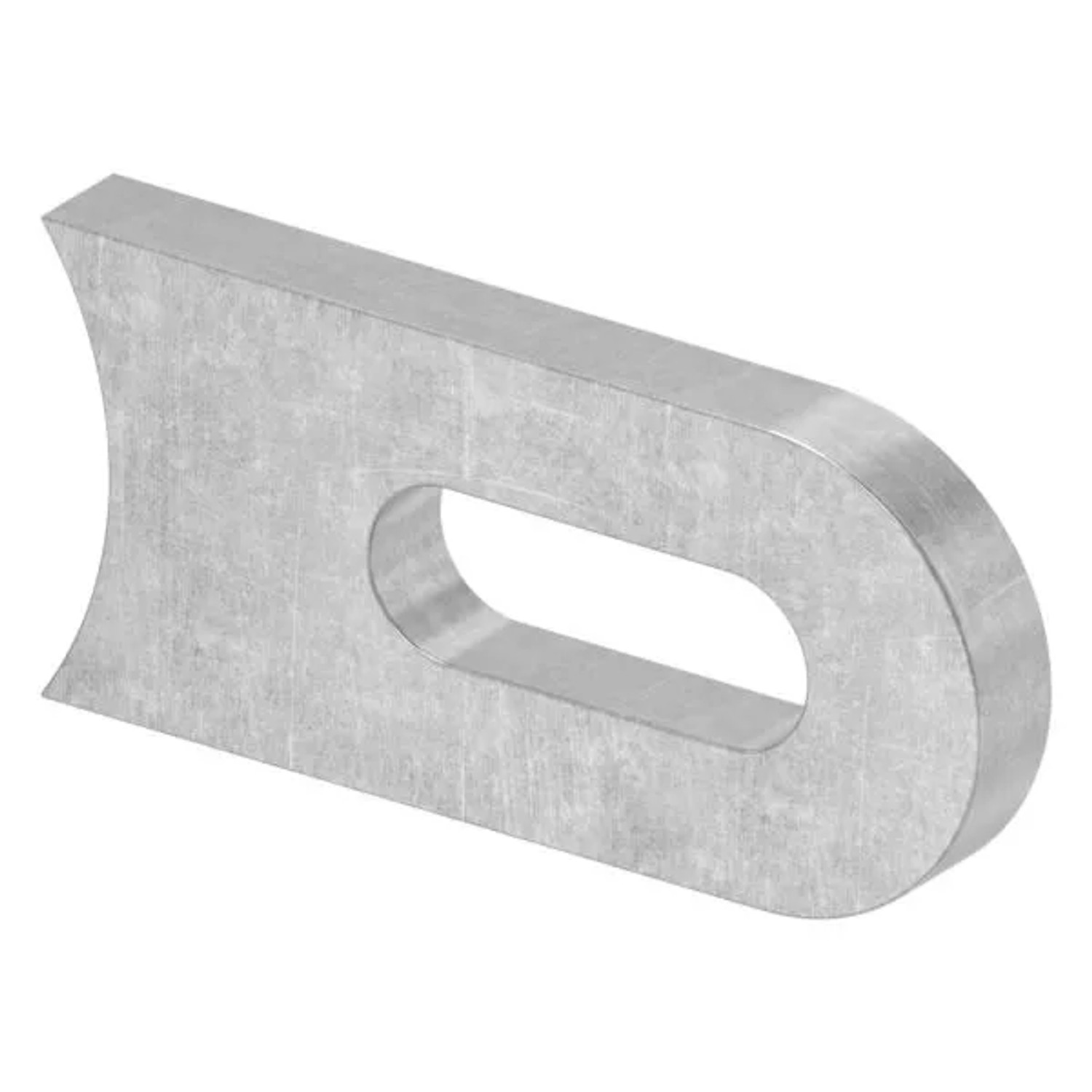 FeNau Anschweißlasche Stahl S235 Roh 50 X 25 X 6 mm Langloch 25 X 9 mm Anschluss Ø 42,4 mm