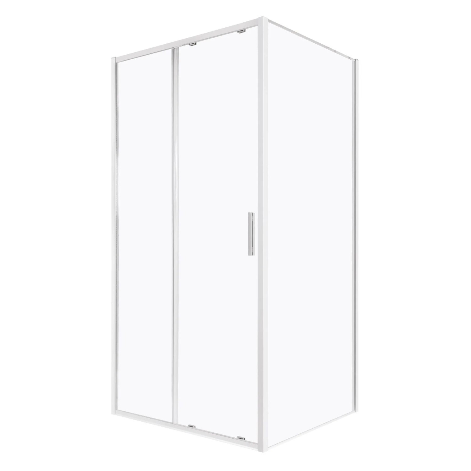 Kerra Duschkabine Solid DS+SC Verchromt 100 x 70 cm ohne Duschwanne