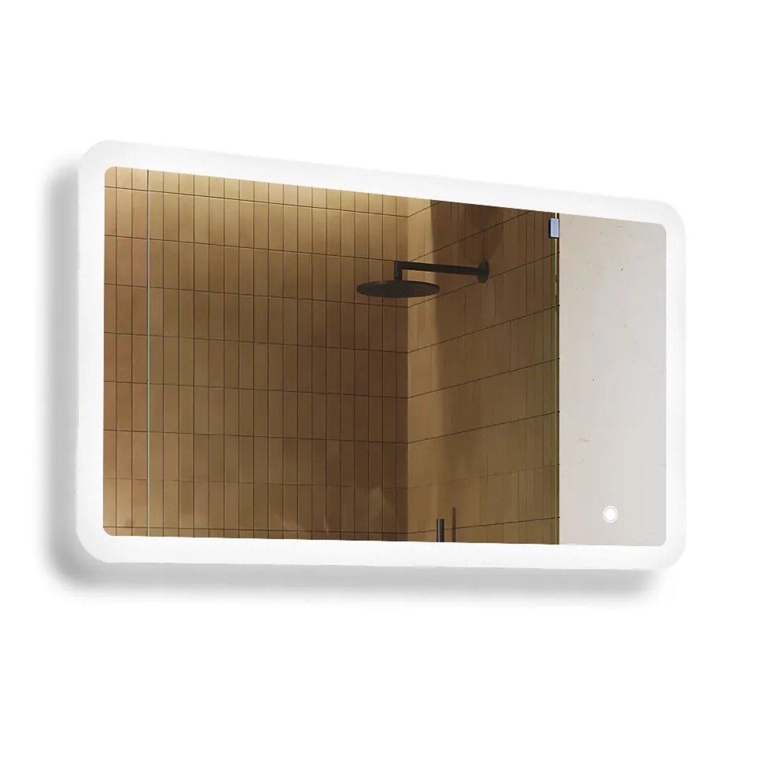 Artforma LED Badspiegel Rechteckig 120x70 cm mit Beleuchtung Touch Dual LED Rahmenlos IP20 M070