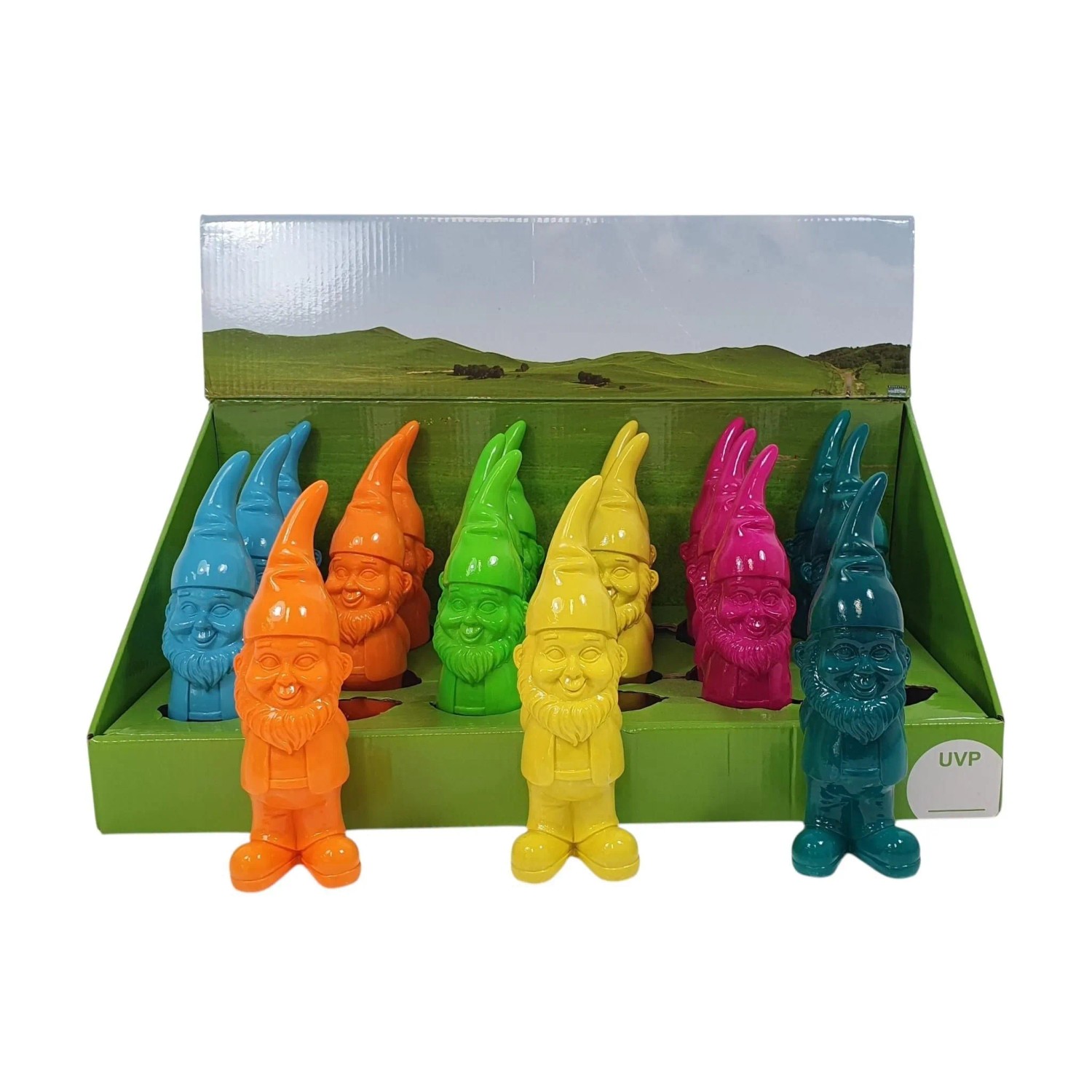 Gartenfigur Zwerg 18 cm Polyresin Bunt