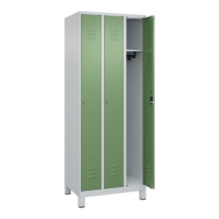 C+P Spind Classic PLUS 3 Abteile 1950 x 750 x 500mm 7035/6011