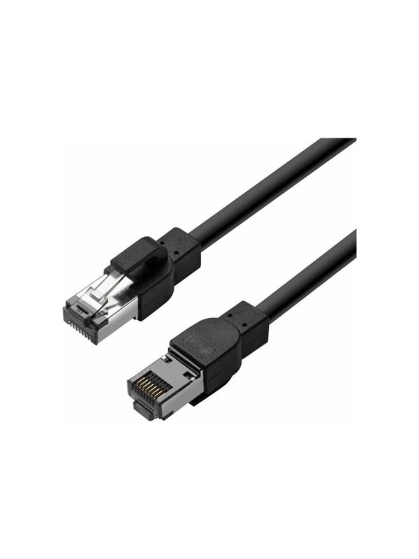 Lanview patch cable - 2 m - black - Schwarz - 2m