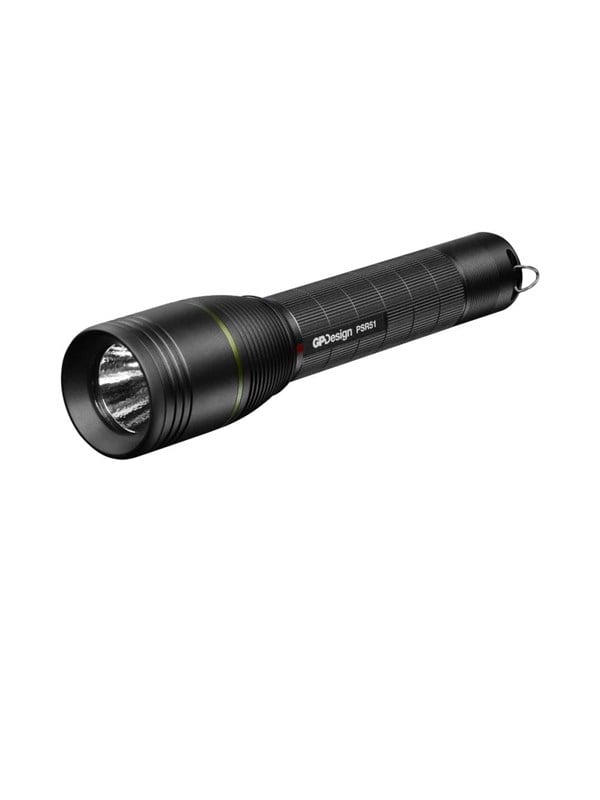 GP Design PSR51 wiederaufladbare Taschenlampe, 470lm, schwarz