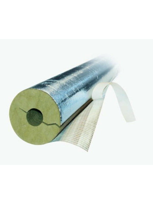 Rockwool Rohrschale universal mit Klebeband, 22mm