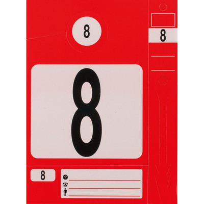Schlüsselanhänger-Set, rot, 300 Stück