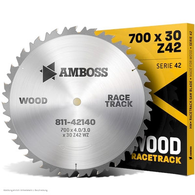 1x HM Kreissägeblatt - 700 x 4/3.0 x 30 Z42 WZ | Amboss Zuschnitt-Kreissägeblätter