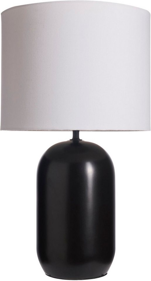 Pauleen Tischleuchte Mystic Shine max 20W E14 Weiß/Schwarz 230V Stoff/Keramik, Ein-/Ausschalter, ohne Leuchtmittel, IP20 Bild 2