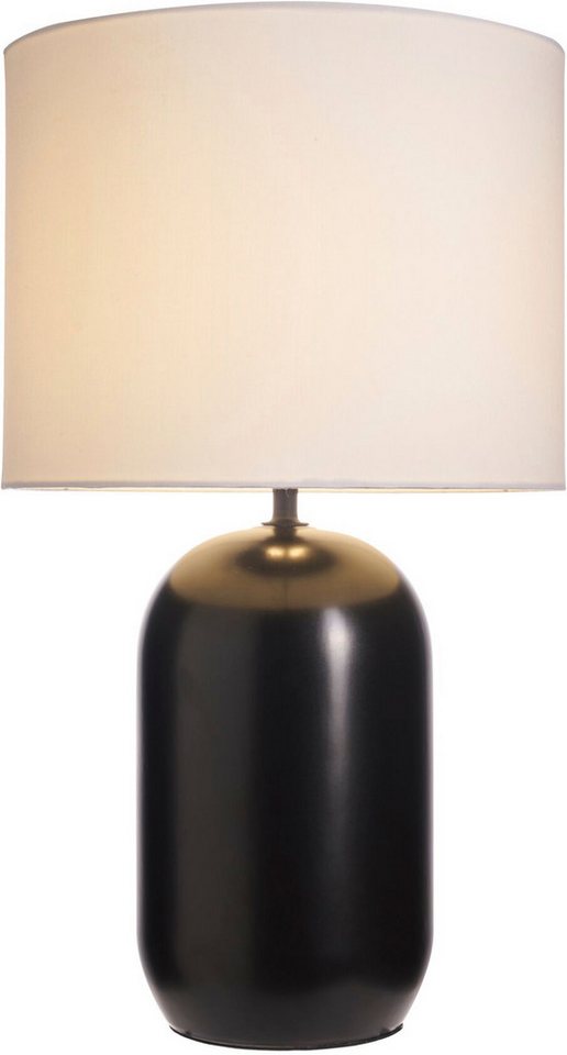 Pauleen Tischleuchte Mystic Shine max 20W E14 Weiß/Schwarz 230V Stoff/Keramik, Ein-/Ausschalter, ohne Leuchtmittel, IP20 Bild 3