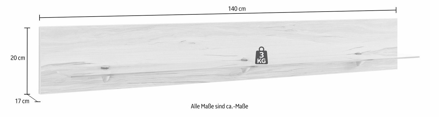 OTTO home Wandboard Denis, mit Glasboden Bild 4