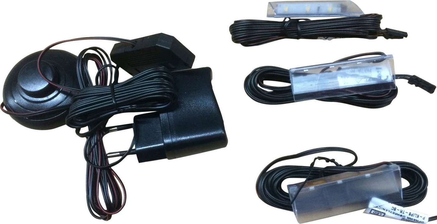 Home affaire LED Schrankinnenraumbeleuchtung Glaskantenbeleuchtung, Ein-/Ausschalter, LED fest integriert, Warmweiß Bild 2