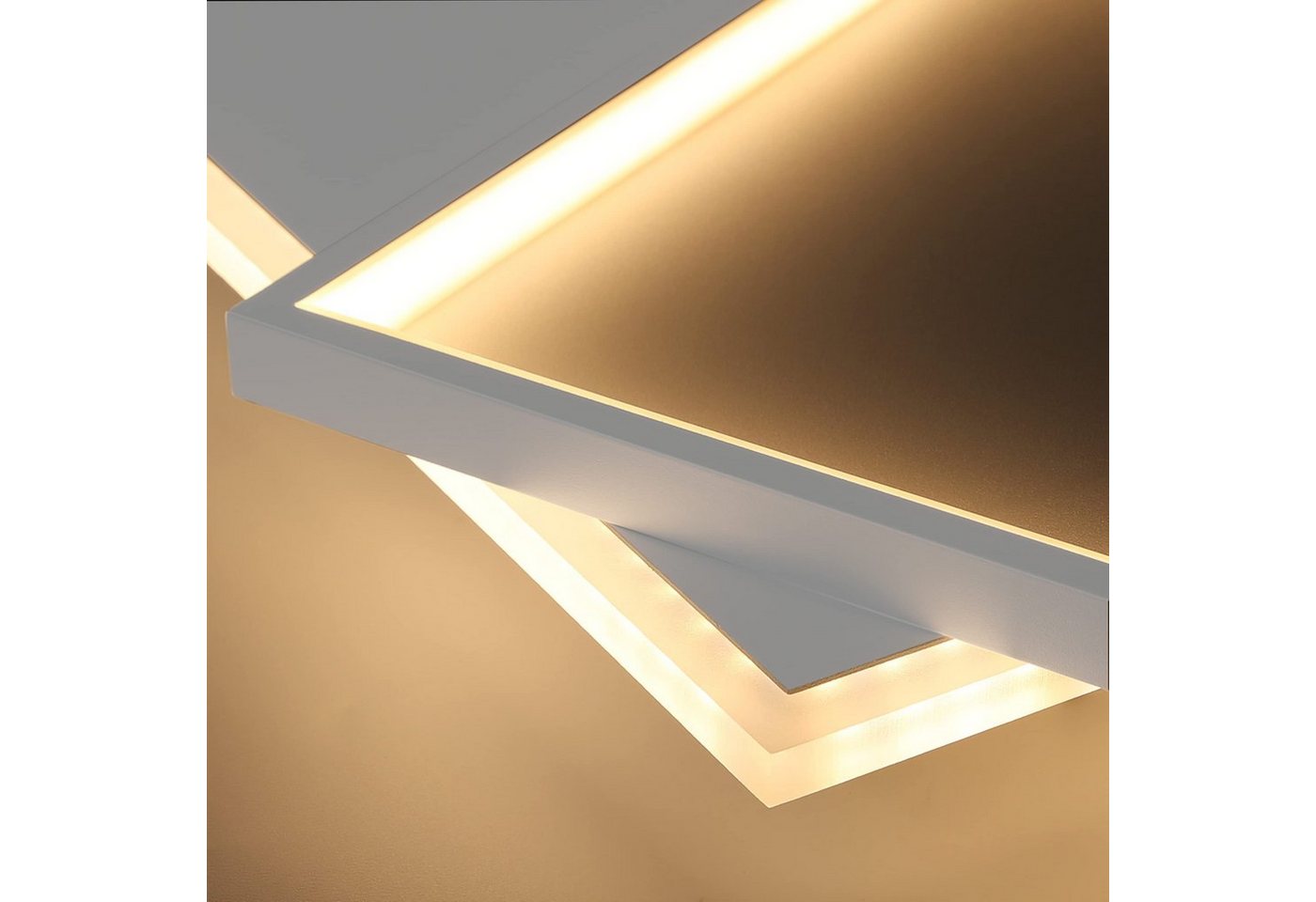 ZMH LED Deckenleuchte Deckenlampe Moderne 44W 44cm Wohnzimmer Esszimmer CCT/mit FB, LED fest integriert Bild 4