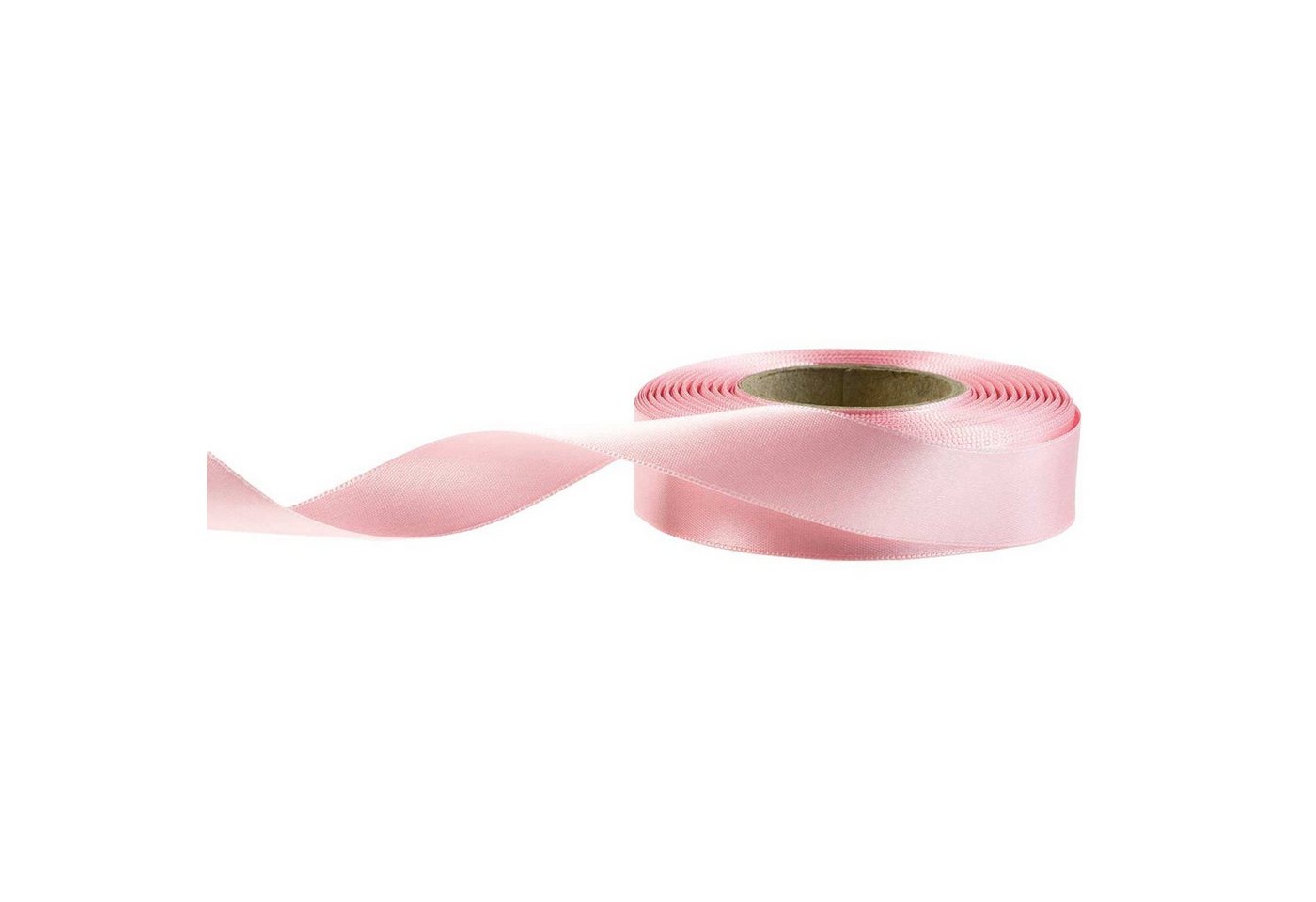 maDDma Geschenkband 20m Satinband beidseitig 24mm, Dekoband Geschenkband, babyrosa Bild 4