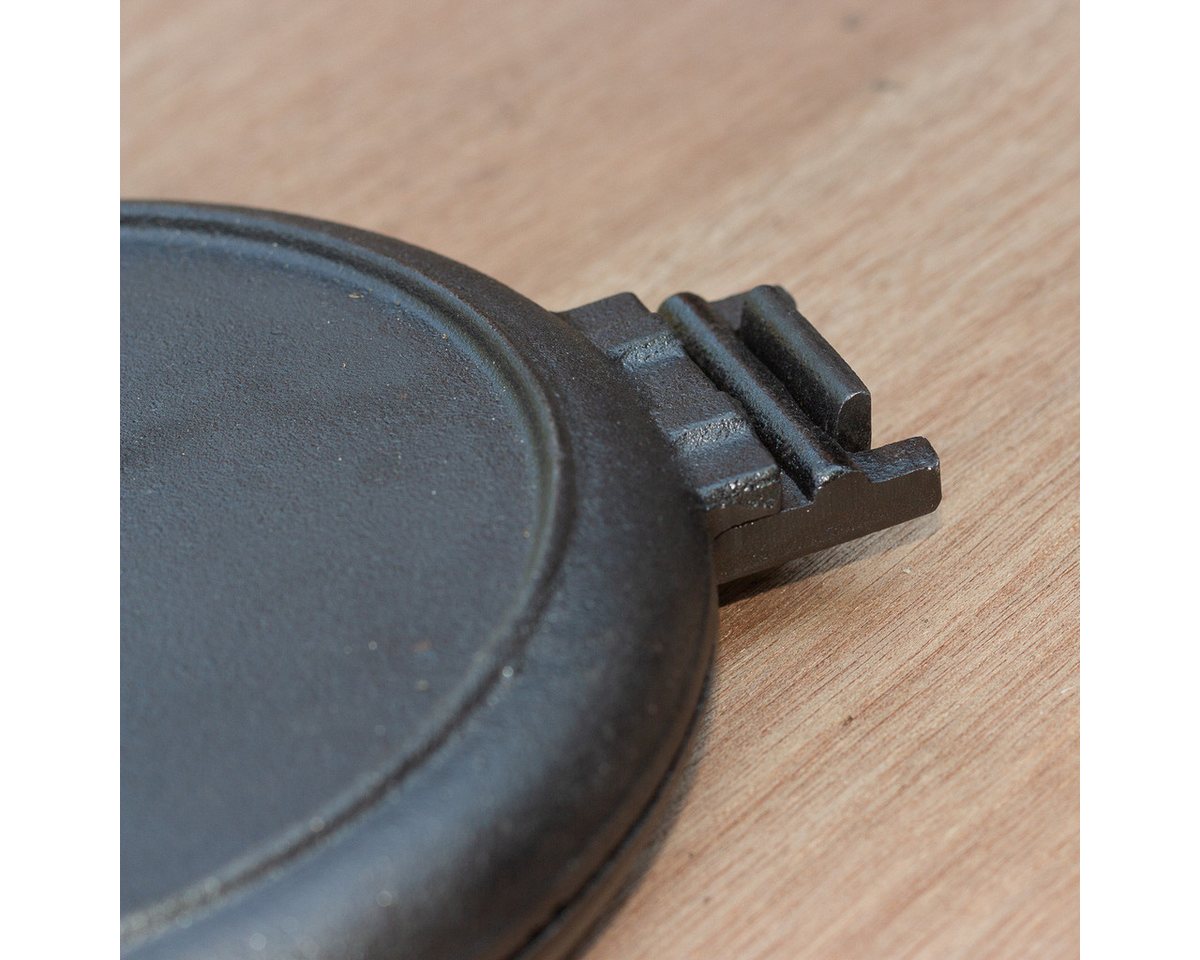Antikas Feuerstelle Waffeleisen für offenes Feuer, Grill und Gasherd, aus Gusseisen Bild 2