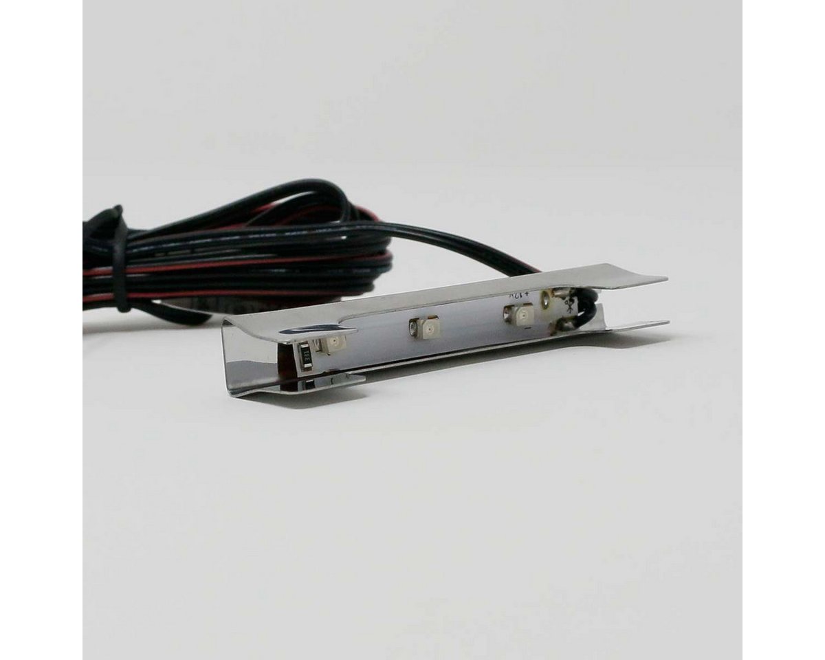 world-trading-net LED Glaskantenbeleuchtung Metall-Clip Glasbodenbeleuchtung, blau, 12V, blau Bild 3