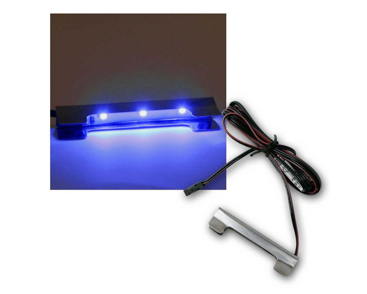world-trading-net LED Glaskantenbeleuchtung Metall-Clip Glasbodenbeleuchtung, blau, 12V, blau Bild 4