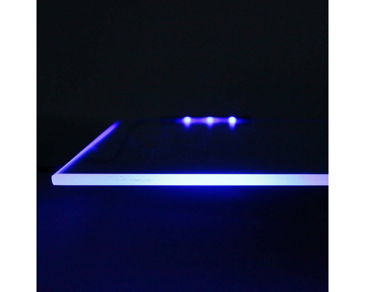 world-trading-net LED Glaskantenbeleuchtung Metall-Clip Glasbodenbeleuchtung, blau, 12V, blau Bild 5