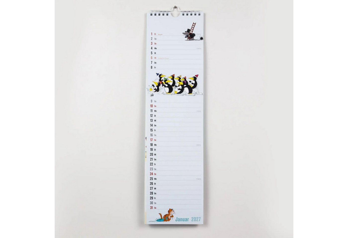 Lappan Verlag Wandkalender Uli Stein Streifenkalender 2027: Monatskalender für die Wand Bild 3