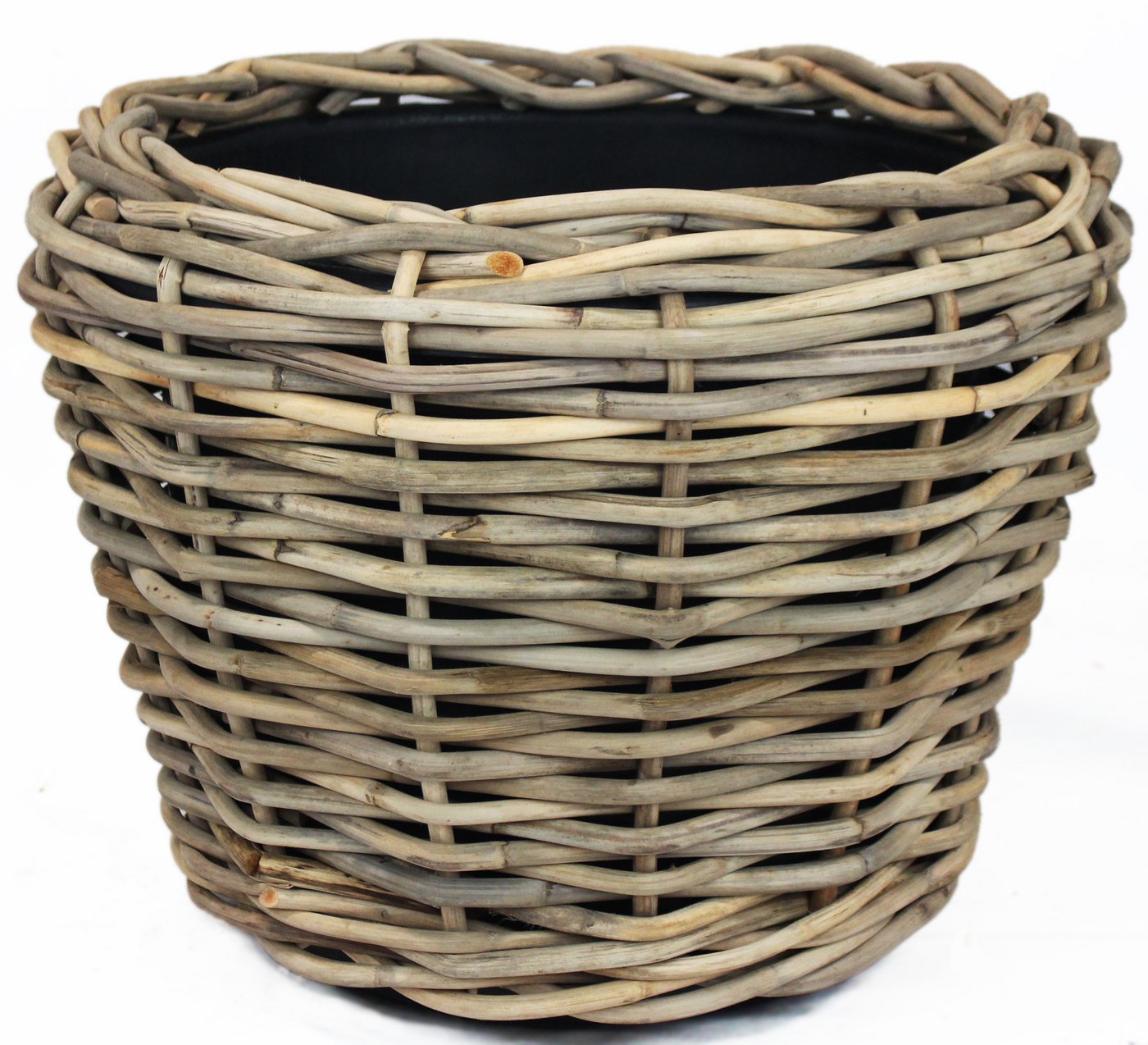 Van der Leeden Blumentopf 68x52cm Rattan Sylter Korb Drypot 74L (Stück, 1 St., Packung), In- & Outdoor, Rattan, Handmade, Naturprodukt, Kunststoffeimer Bild 3