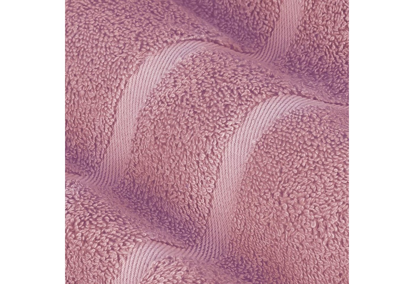 StickandShine Badetücher 4er Set Premium Frottee Badetücher 100x150 cm MAUVE Frottee Bild 4