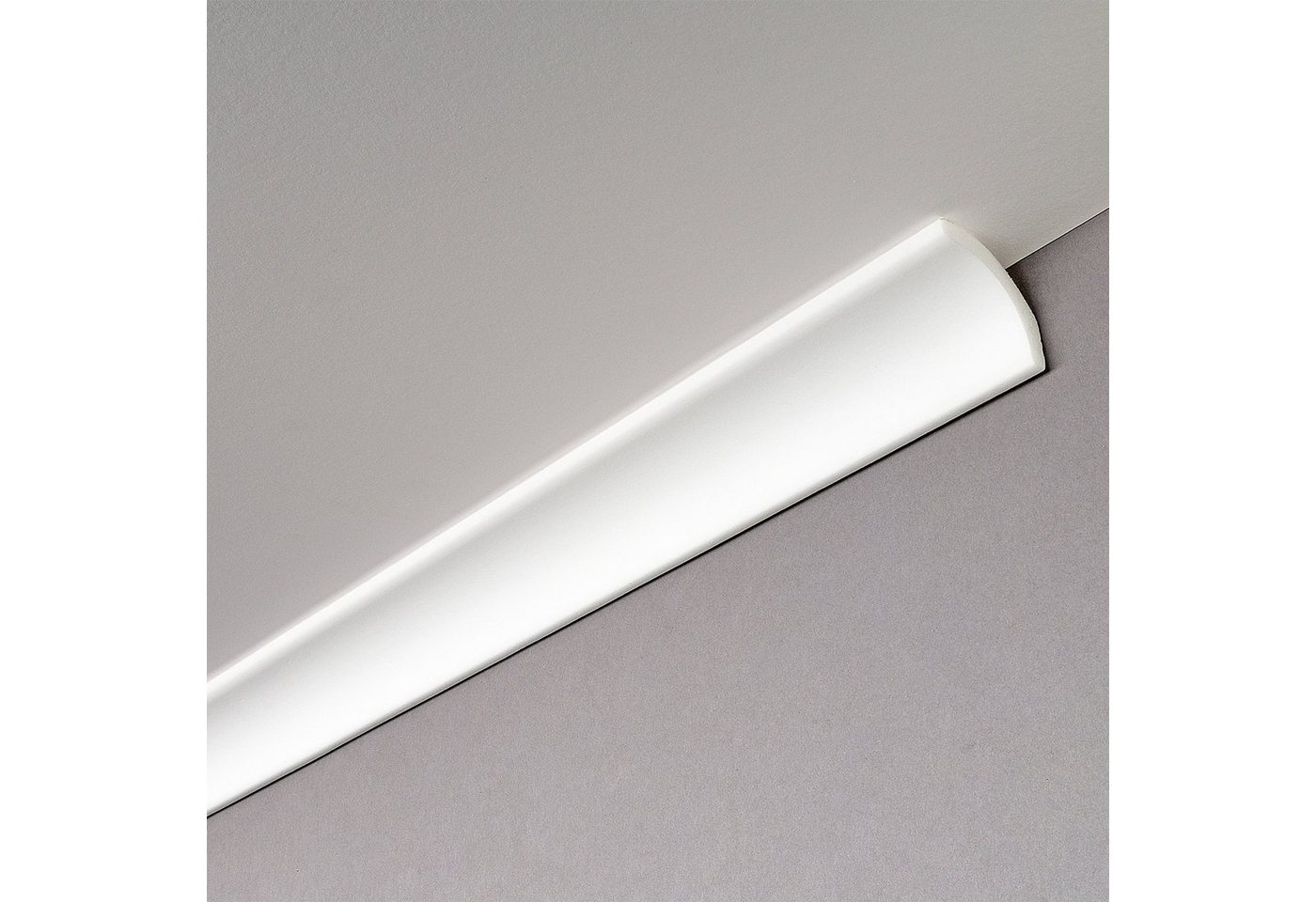 Decosa Zierleiste Deckenleiste B5 moderne Zierleiste XPS glatt - 10 Stück (20 m), Kleben, Polystyrol (Styropor), 10-St. Bild 4