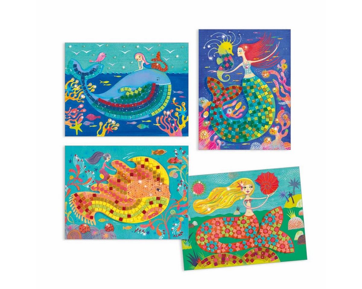 DJECO Kreativset Mosaik Glitzer: Der Gesang der Meerjungfrauen DJ09423 Bild 3