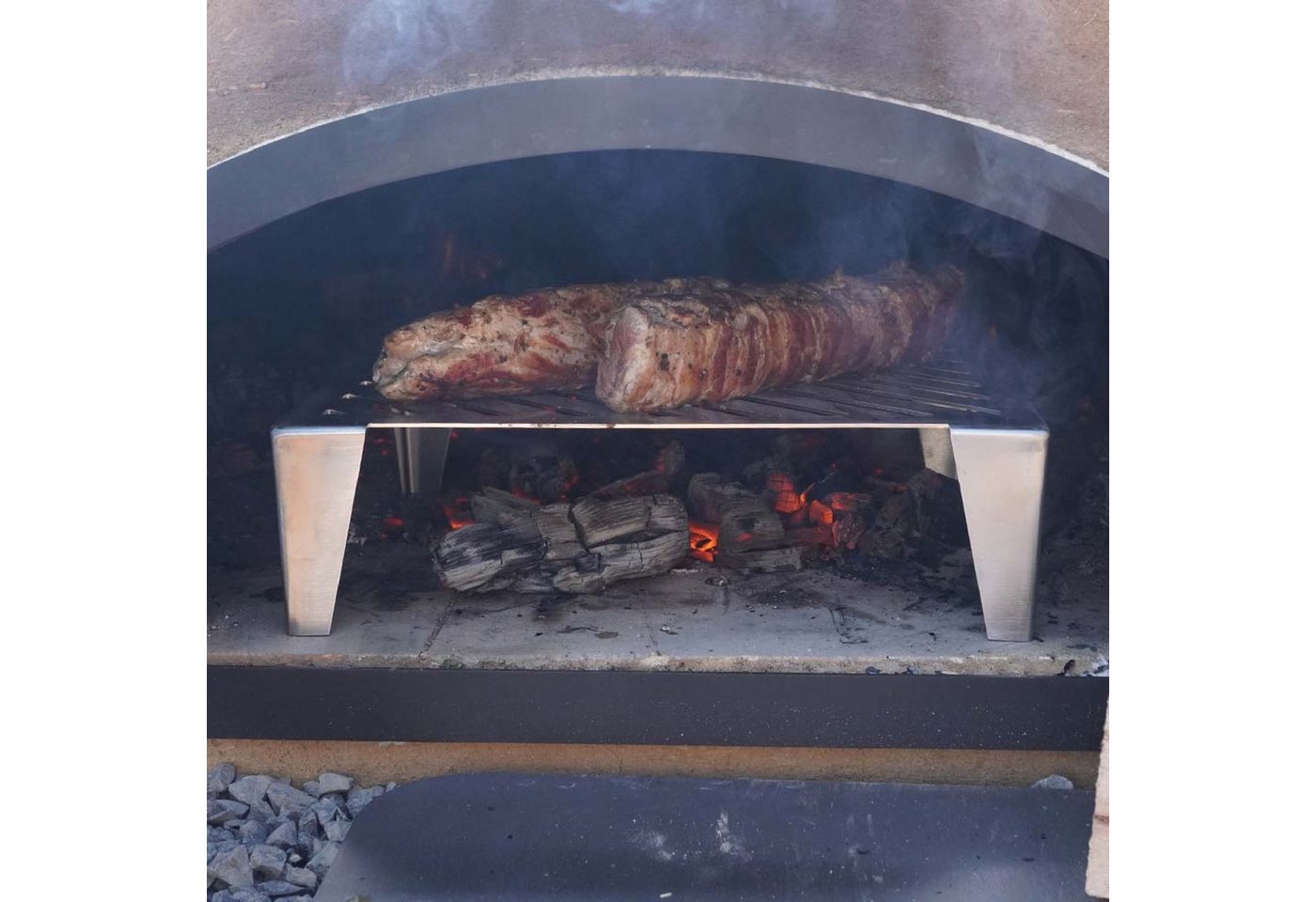 Feuerfest 123 GmbH Grillrost Grillrost mit Füßen 28 x 35 cm