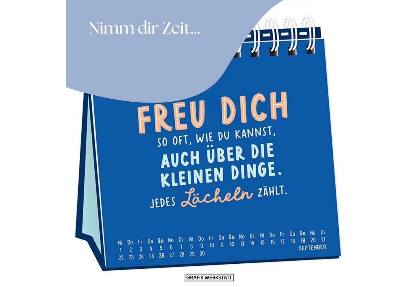 Grafik Werkstatt Tischkalender Tischkalender 2027 Nimm dir Zeit