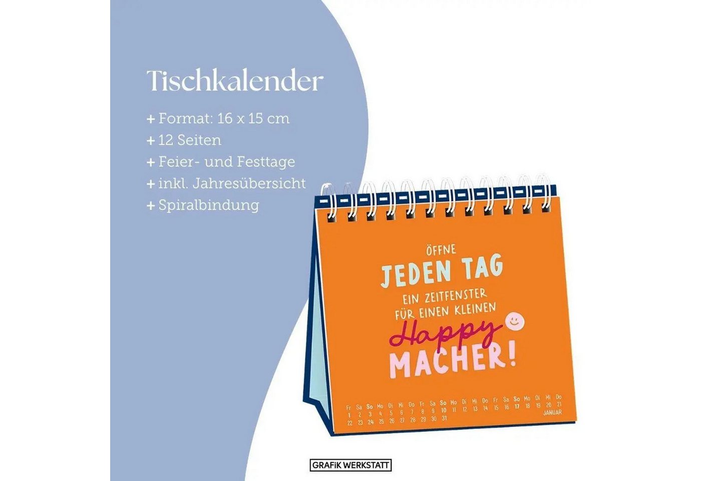 Grafik Werkstatt Tischkalender Tischkalender 2027 Nimm dir Zeit Bild 5