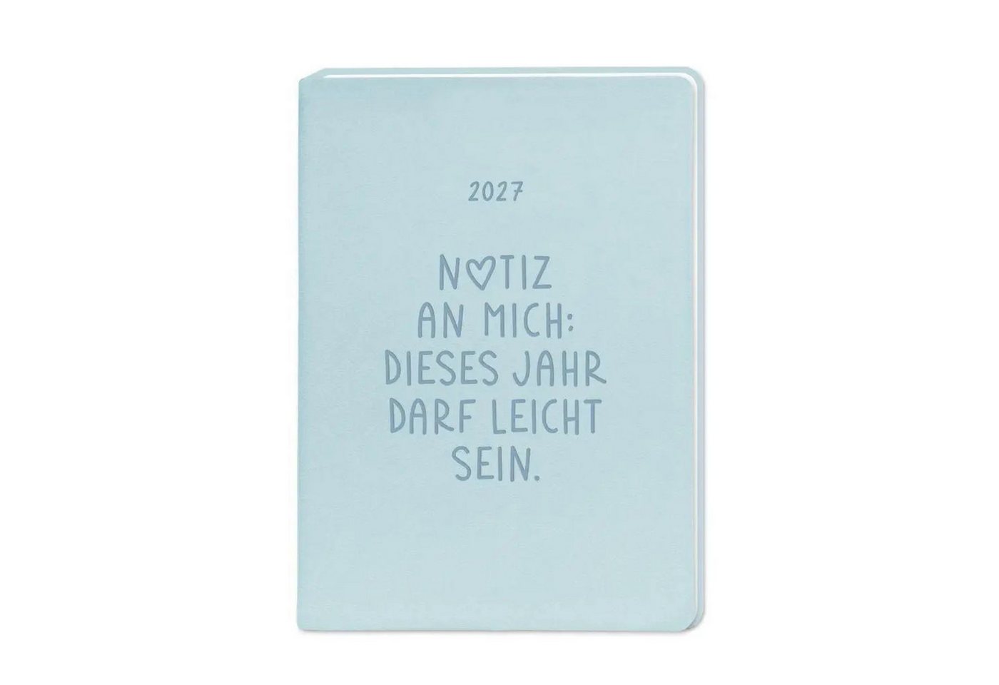 Grafik Werkstatt Taschenkalender Terminplaner Lederlook 2027 Hellblau