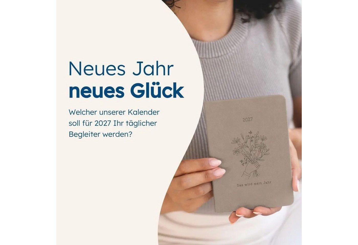 Grafik Werkstatt Taschenkalender Terminplaner Lederlook 2027 Hellblau Bild 2
