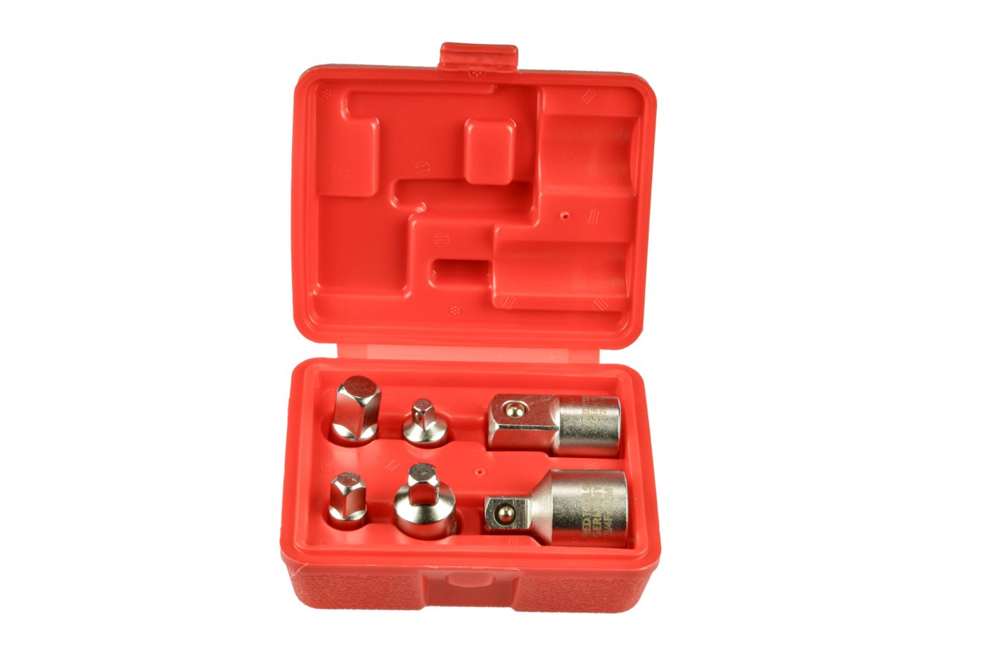 Red Tools Stecknuss Red Tools - Stecknuss-Adapter für Ratschen-6-teilig im Koffer, 7-St. Bild 4