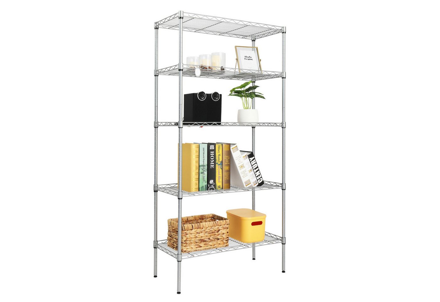 VINGLI Regal Standregal aus Eisen​, Küchenregal 5/6 Ablagen, Modern Bild 3