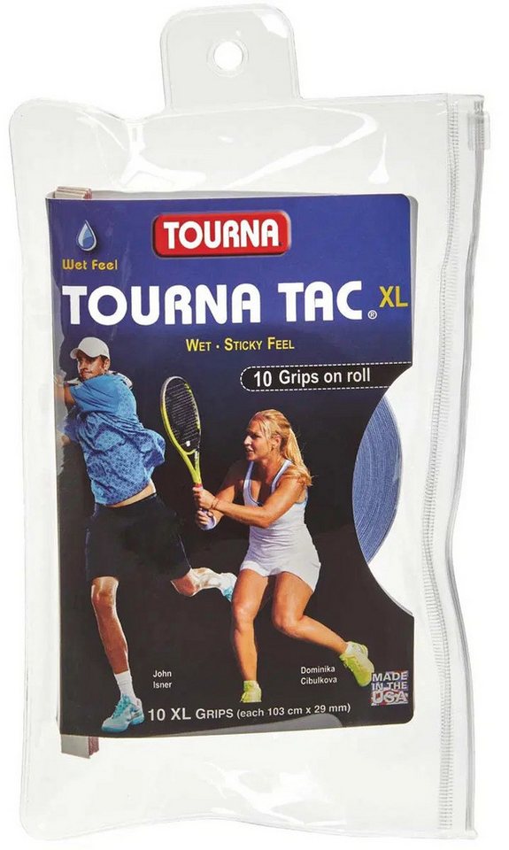 Tourna Grip Europe GbR Griffband Overgrip Tac XL 0.55mm blau 10er Rolle