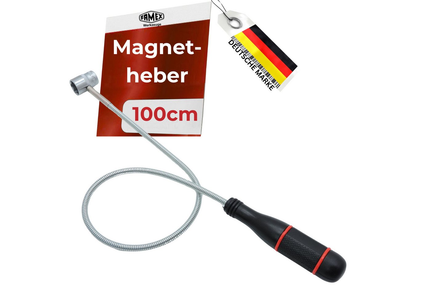FAMEX Magnet 15104 Magnetheber (Magnetstab, extra lang, 1m, 700g) Bild 2