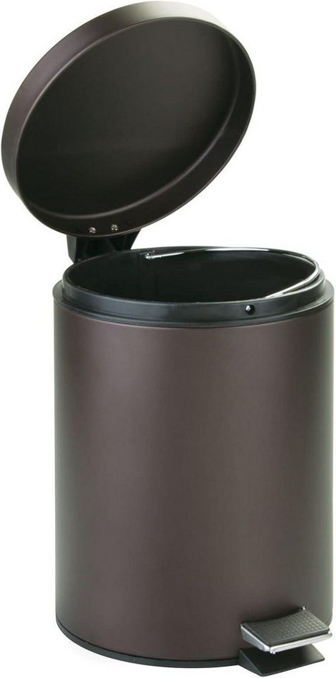mDesign Badaccessoire-Set mDesign Tretmülleimer Abfalleimer Mülleimer Deckel Inneneimer 5L Met Bild 2