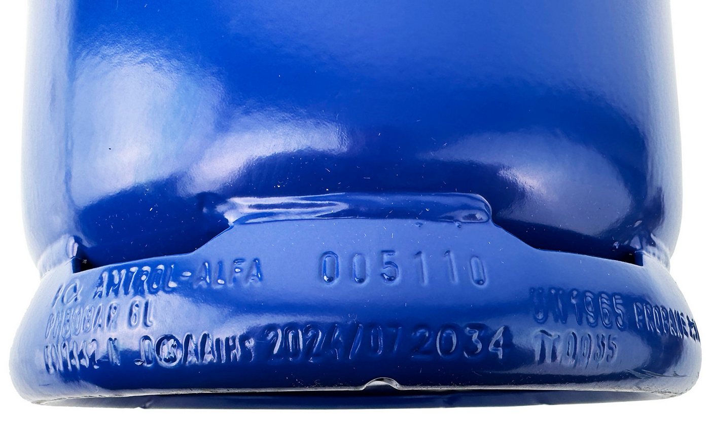 GARDINGER Gas Propangasflasche Profill 907 2,5 kg ungefüllt Sicherheitsventil, Sicherheitsventil, befüllbar, propantauglich Bild 2