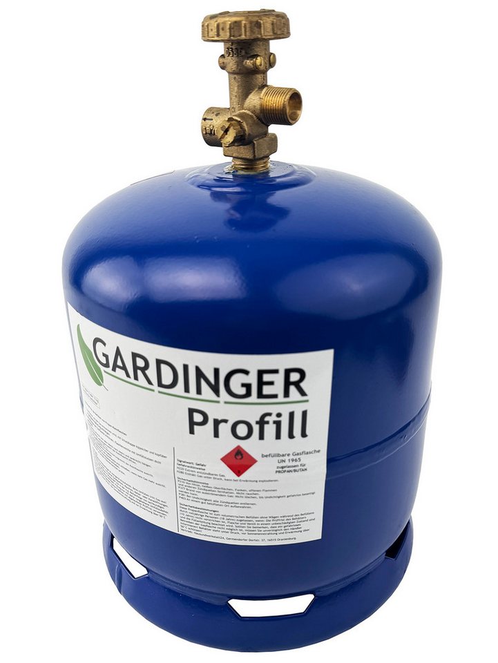 GARDINGER Gas Propangasflasche Profill 907 2,5 kg ungefüllt Sicherheitsventil, Sicherheitsventil, befüllbar, propantauglich Bild 3