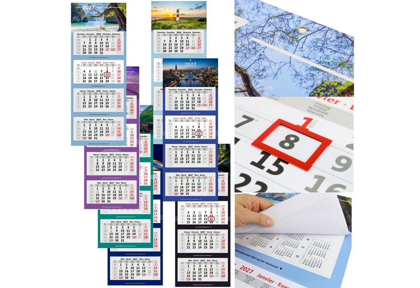 Anschütz Wandkalender Kombi 4-Monatskalender 2027 Bild 2
