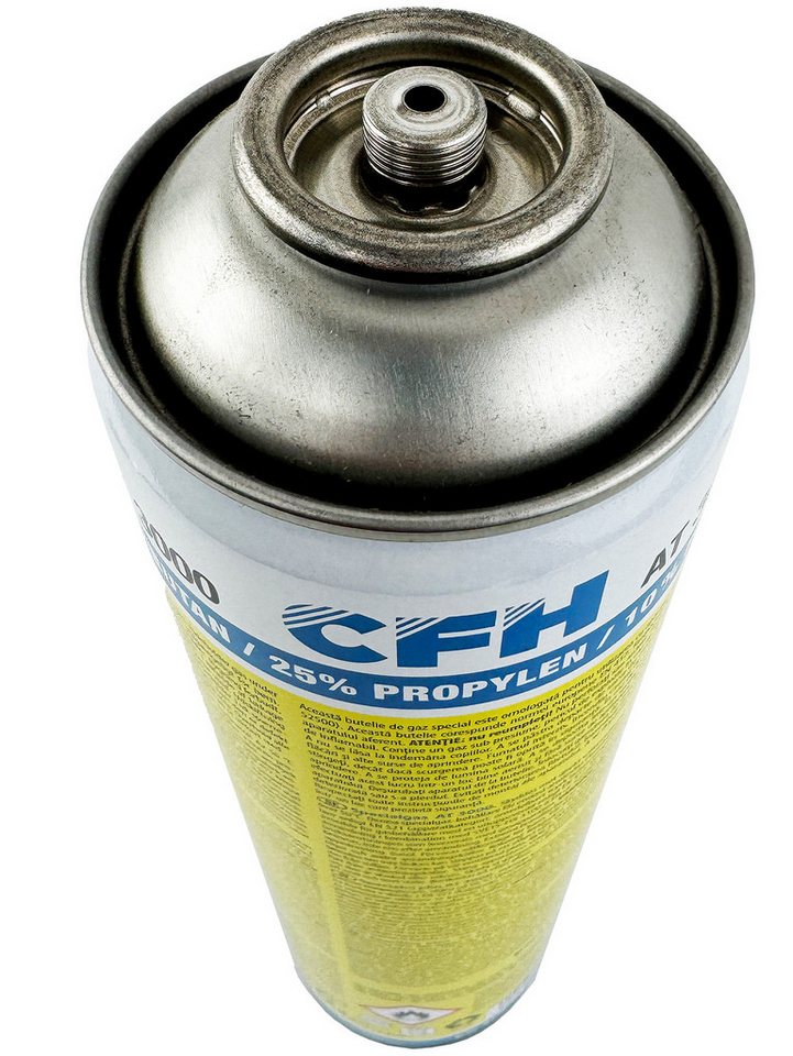 WELDINGER Gas Set 2x Sauerstoff Einwegflaschen 1x Brenngas AT3000 für CFH Schweißfix Bild 2