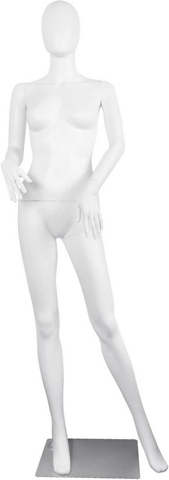 SHAREWIN Schneiderpuppe Ganzkörper Damenpuppe 178cm verstellbar, Modellpuppe, Kleiderpuppe, Kunststoffständer mit Metallfuß