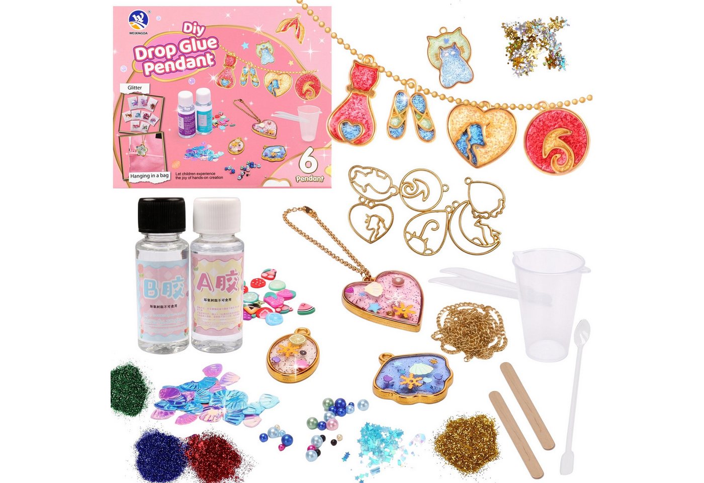 Sarcia.eu Kreativset Kreativset für Schlüsselanhänger, DIY-Set für Kinder ab 3 Jahren Bild 5