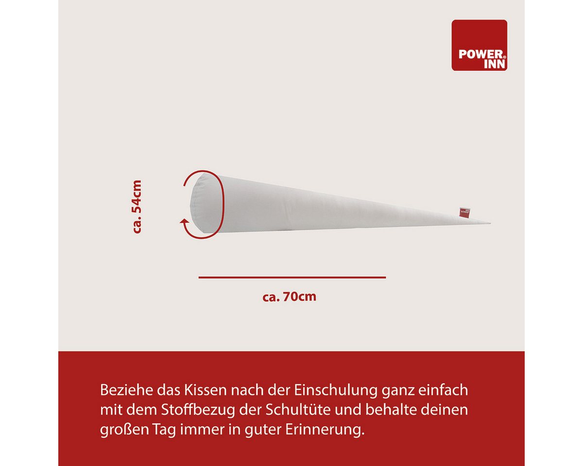 POWER INN Schultüte Schultüten-Set Fußball (inkl. Schultütenkissen+Papprohling 70cm) Bild 3