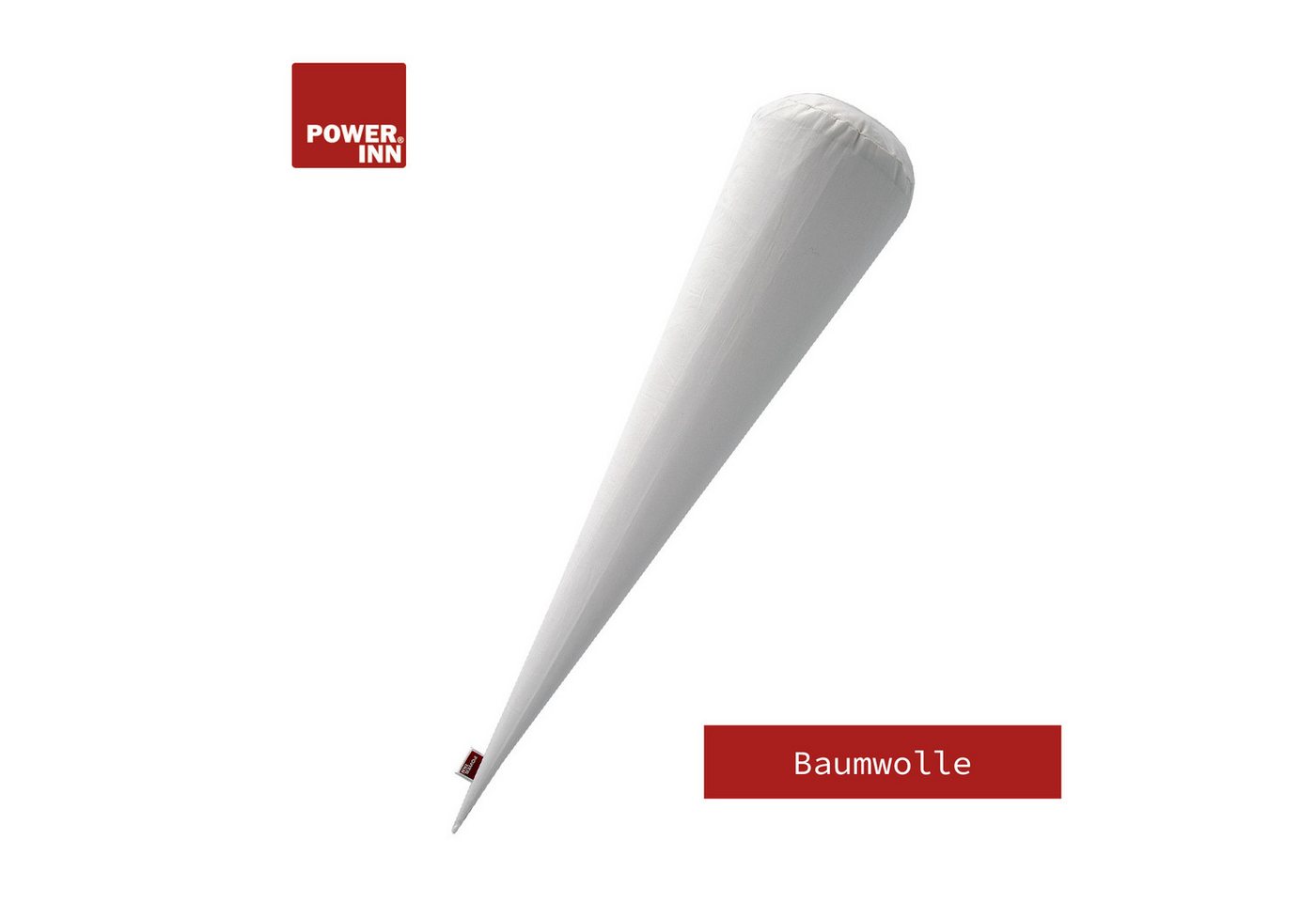 POWER INN Schultüte POWER INN® Schultütenkissen Baumwolle ca.70 cm+Roth Papprohling 70 cm Bild 4