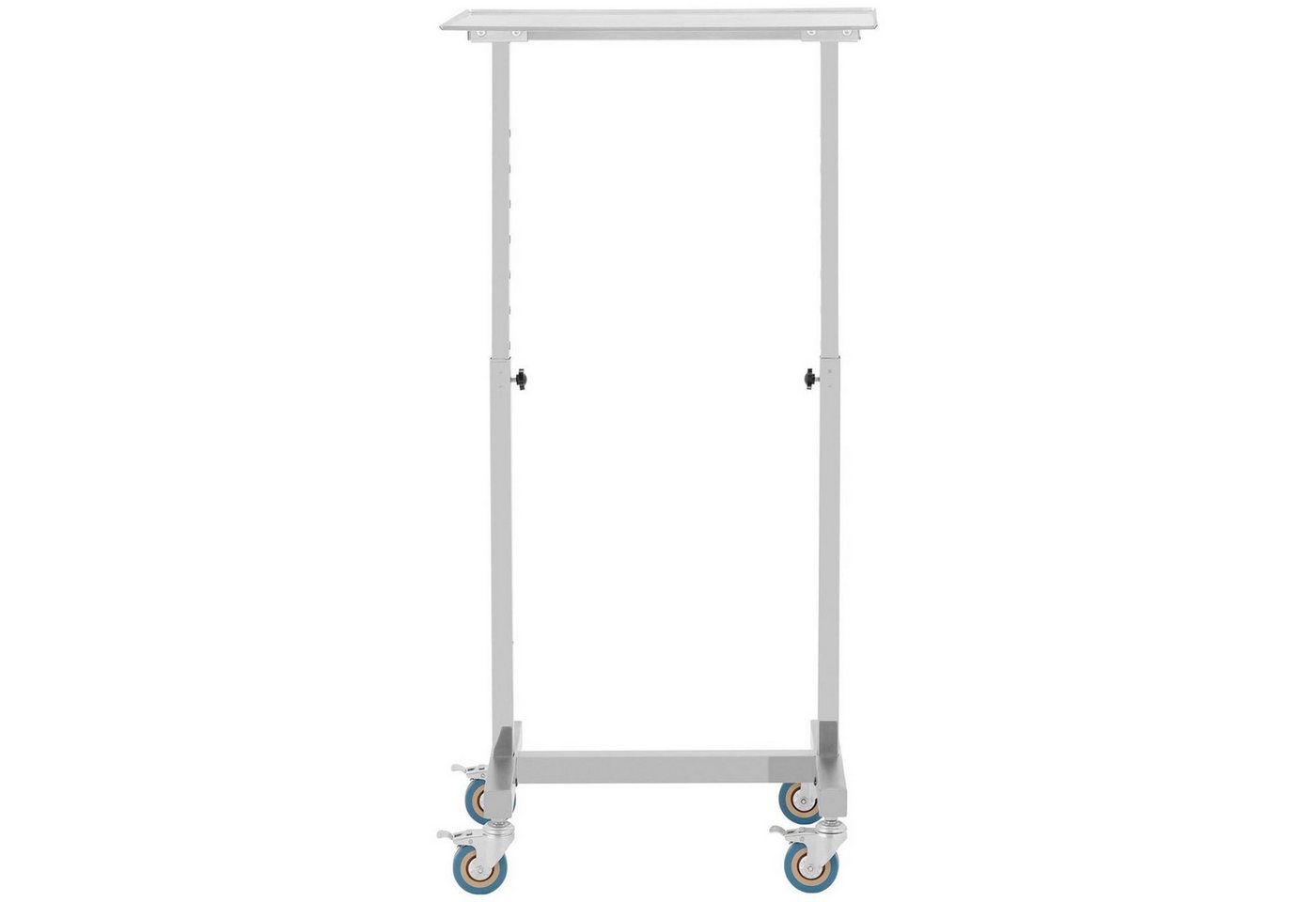 Steinberg Systems Regalwagen Instrumententisch - mobil -60x40cm- höhenverstellbar - Edelstahl/gummi Bild 4
