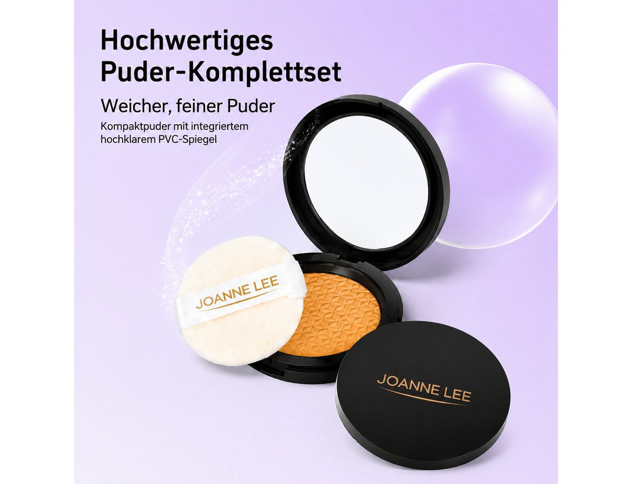 Toomoke Kreativset Kinder-Schminkset, Make-up-Spielzeug für Mädchen, (12-tlg., Kosmetikspielzeug mit Schminktasche, Rollenspielzeug für Kinder), 12 Teile, ABS-Kunststoff, Stofftasche mit Quaste, ab 3 Jahren Bild 2