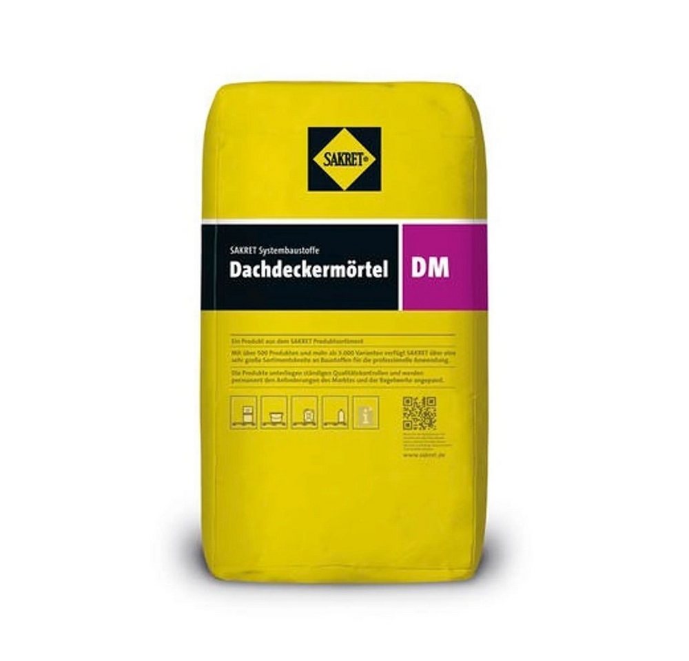 Sakret Fugenmörtel SAKRET Dachdeckermörtel DM grau 25 kg Bild 2